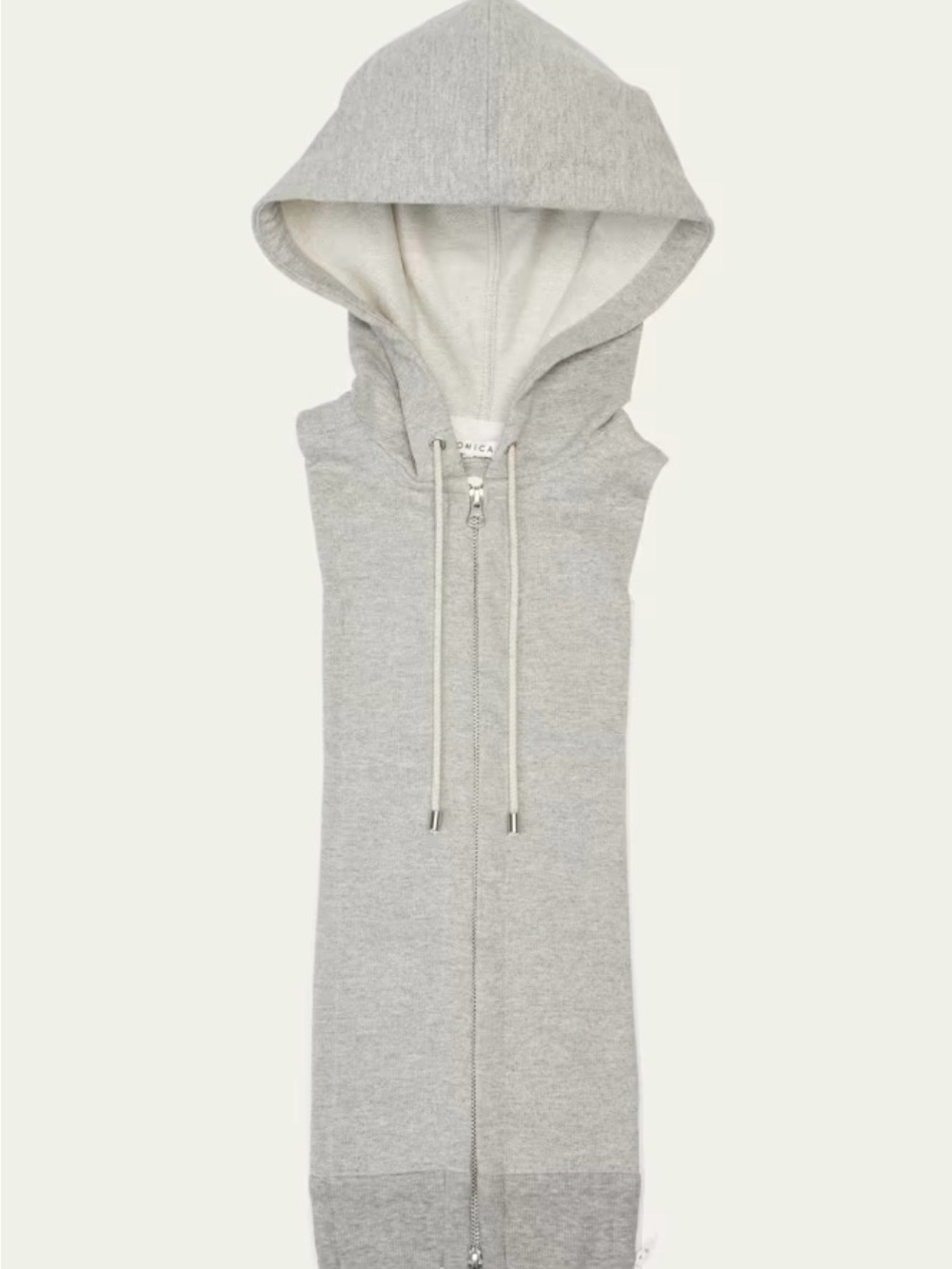 Central Park West Light Gray Hooded Zip Dickie